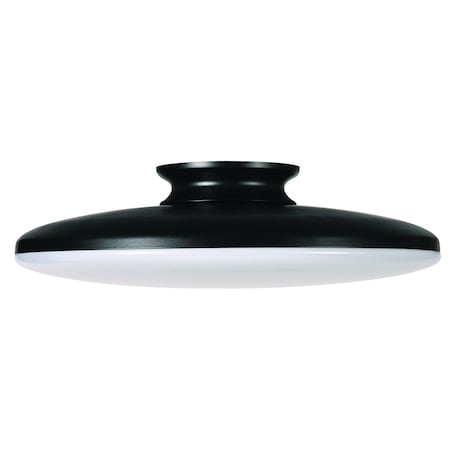 Afx Skye - LED Flush Mount - 15" - Black Finish - White Acrylic SKYF15LAJD1BK